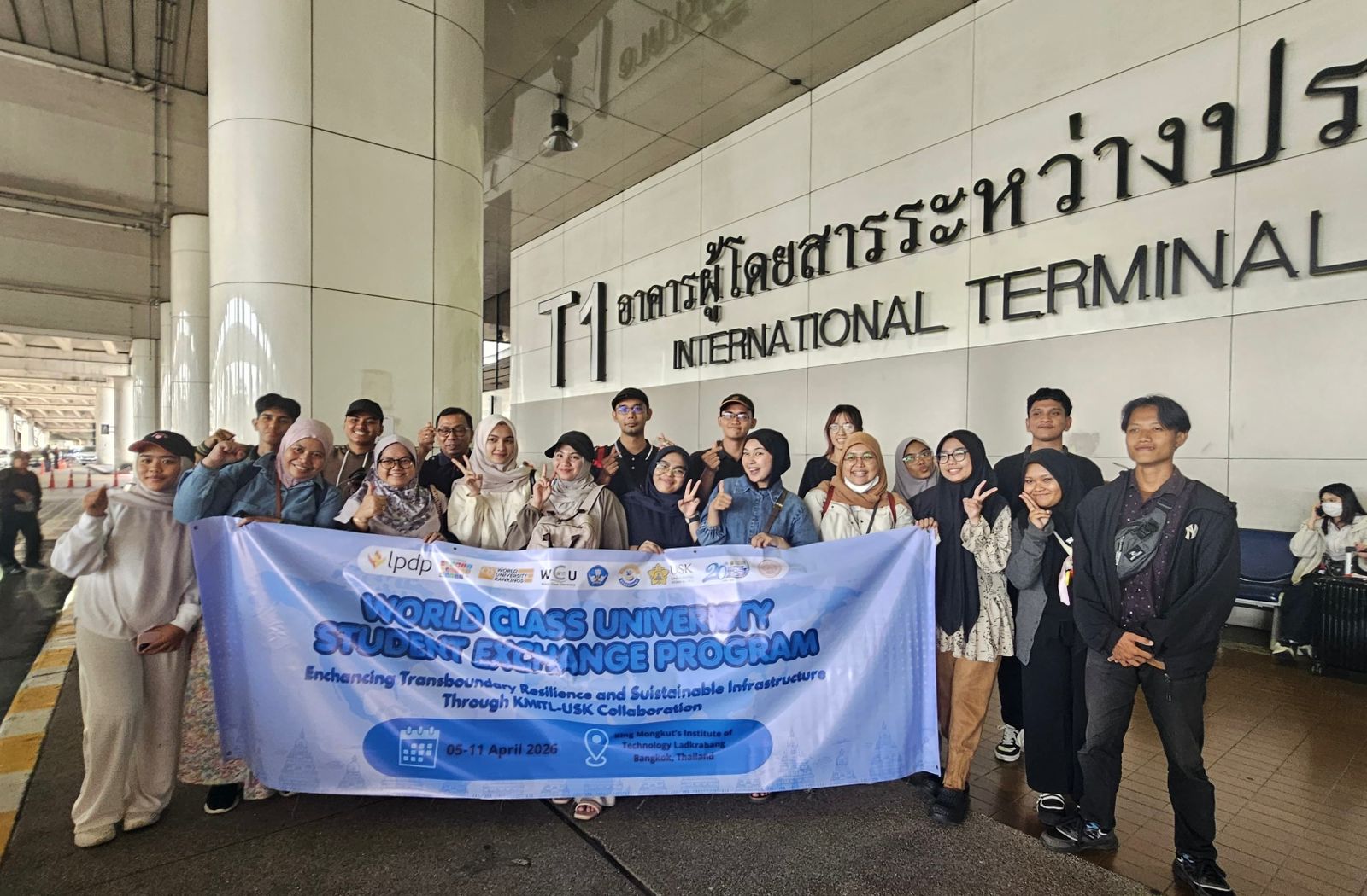 Mahasiswa MIK USK Perkuat Isu Ketahanan Bencana di Program Student Exchange Thailand